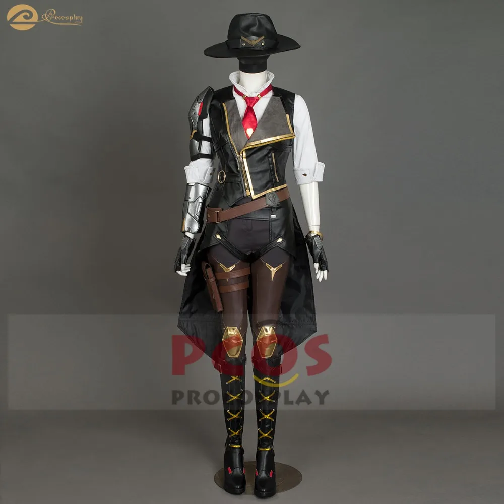 OW Новый герой получить там B.O.B. Замша ПУ спандекс шелк Ashe костюм Эш косплей и