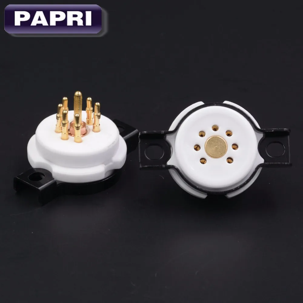 2 шт. высококачественные керамические 7 контактные трубчатые розетки латунный