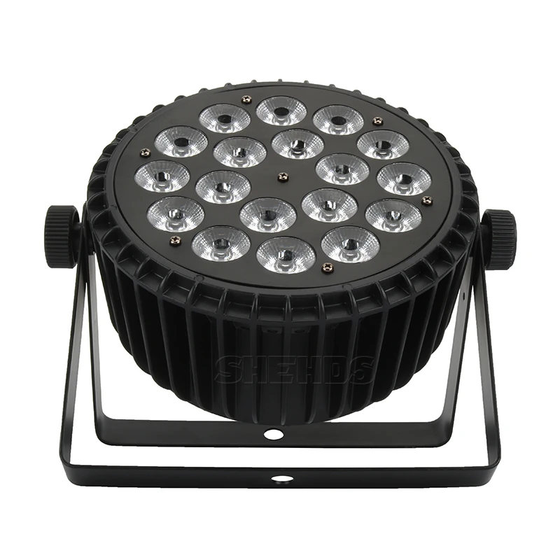 Par Can 18x12 Вт RGBW 4в1 светодиодный плоский Par DMX512 для дискотек музыкальный сценический светильник для дискотеки