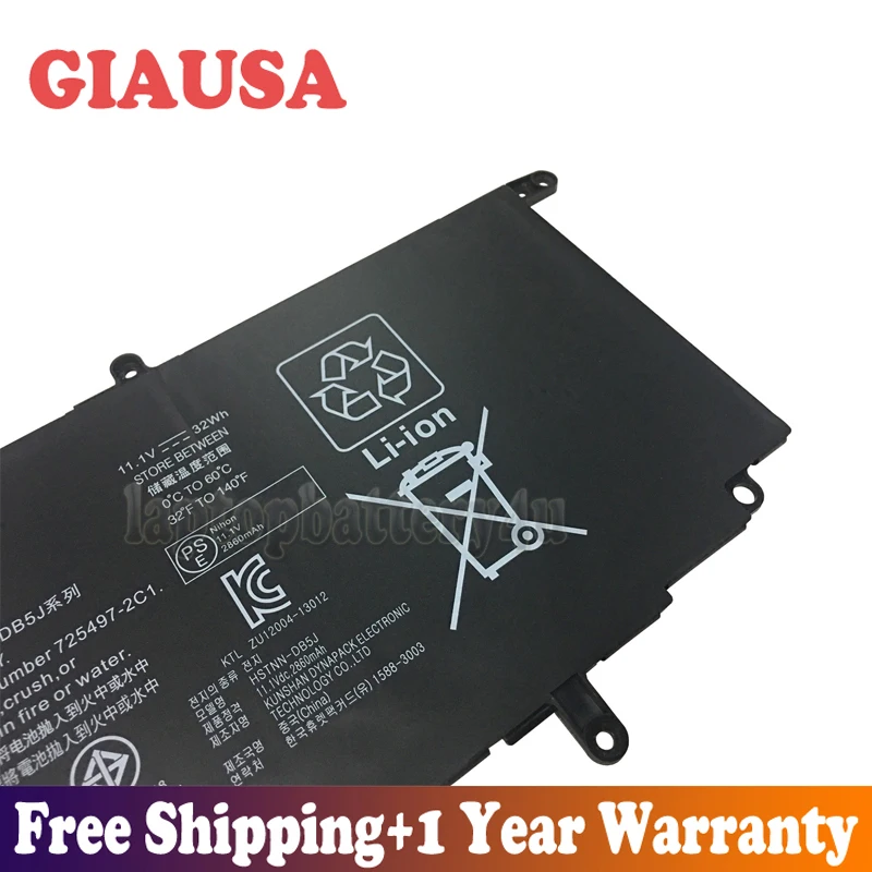 GIAUSA новая 11 1 В 32Wh WR03XL батарея для HP TPN-Q133 HSTNN-IB5J HSTNN-XXXX 725607-001 725497-1C1 серия | Компьютеры