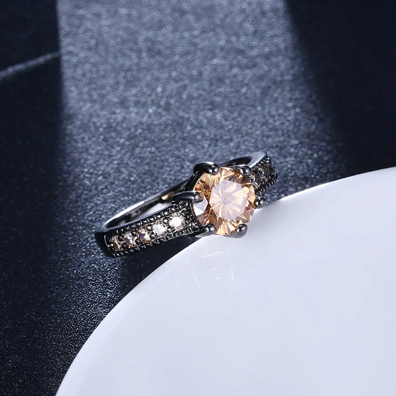 Модные кольца для женщин милые стильные обручальные с розовым и голубым