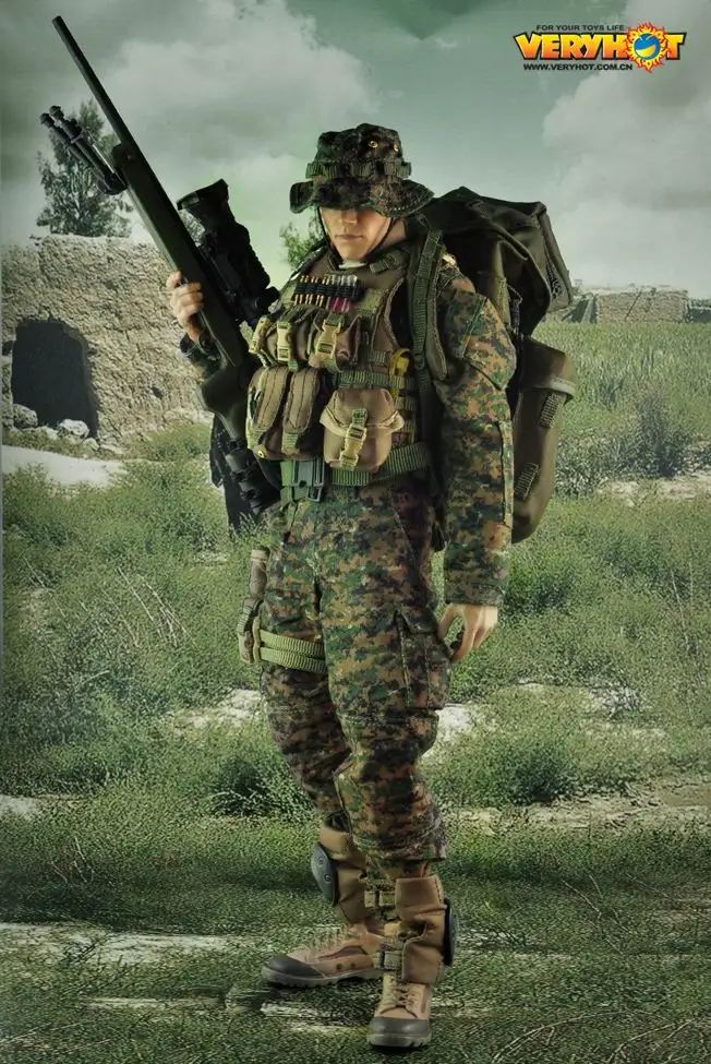 Аксессуары для фигурок в масштабе 1/6 униформа снайпера USMC экшн фигурки 12 дюймов