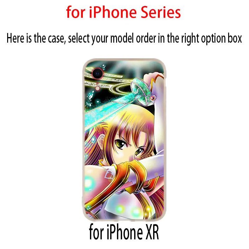 Чехол sword art online для iPhone 12 11 Pro X XS Max XR 8 7 6 Plus 5s SE 2020 S 1 Mini|Бамперы| |
