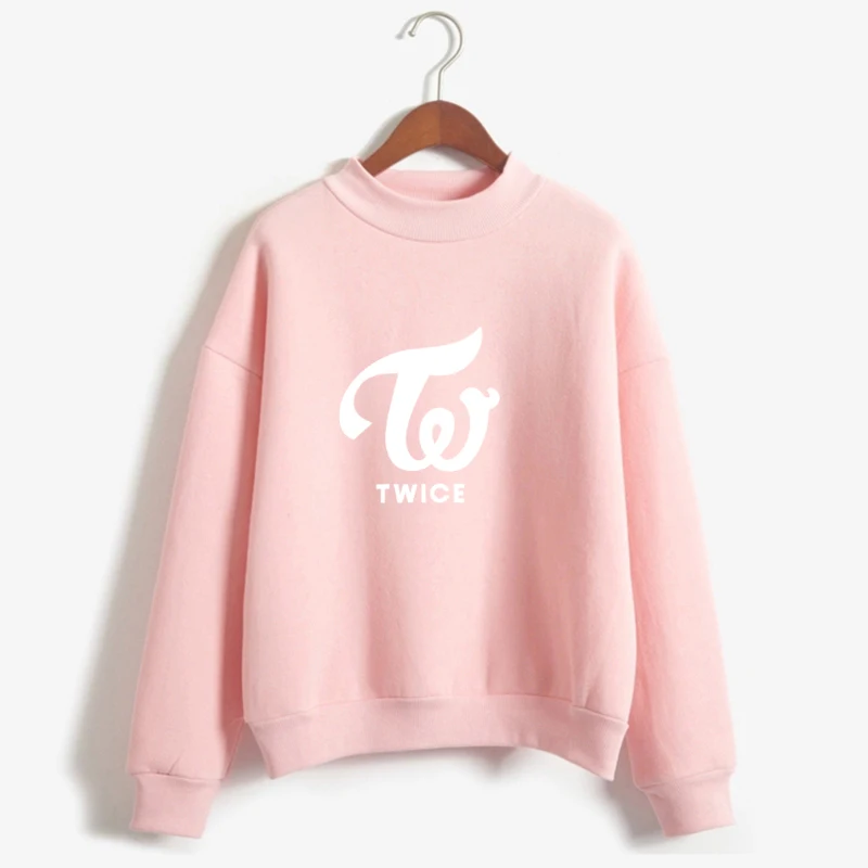 Harajuku Fashion Fleece Tops TWICE Hoodies Sweatshirts Long Sleeve Casual Hooded Pullovers High Quality Kpop Clothes Feminina