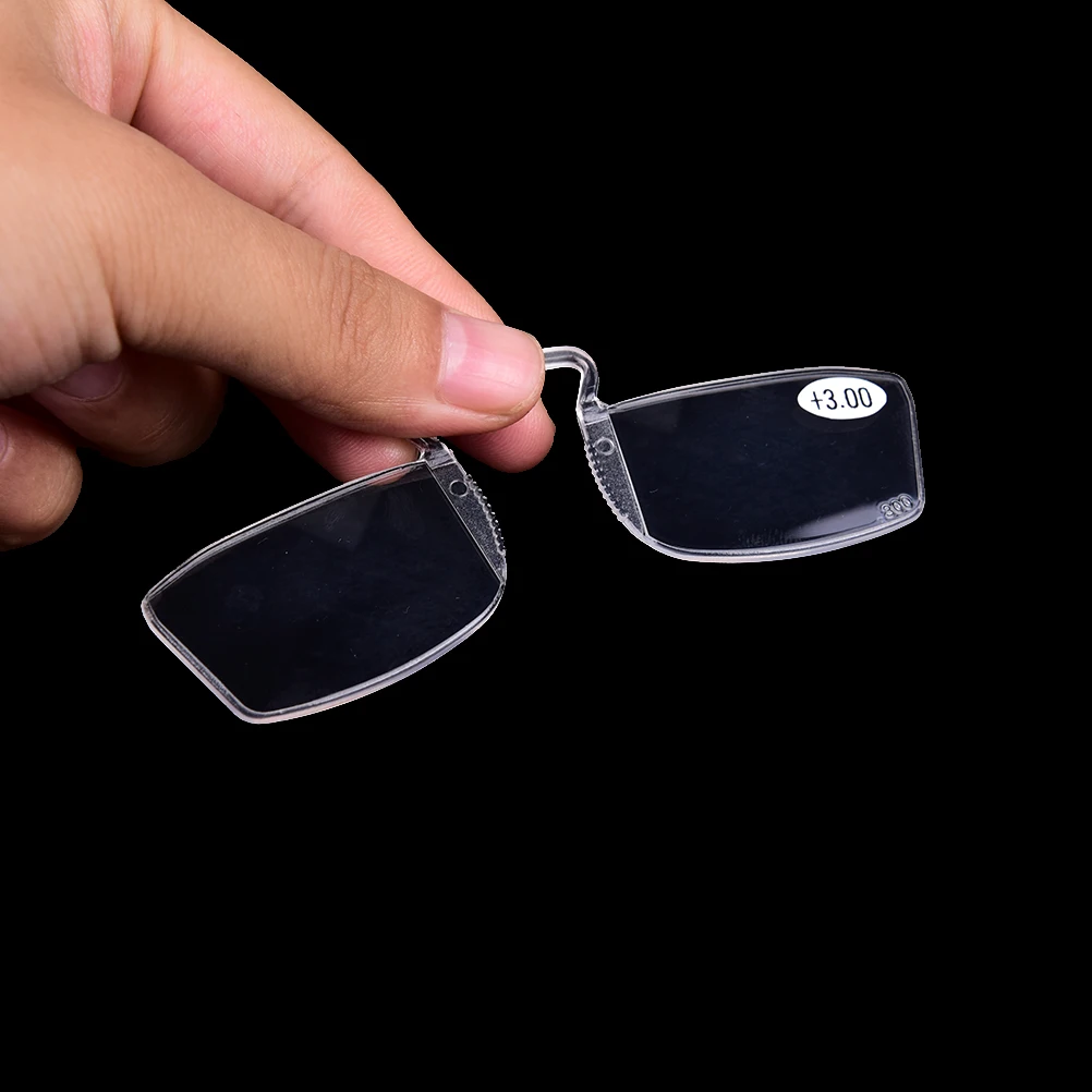 Очки для чтения без оправы зеркальный зажим носа маленькие очки|clip on reading glasses|reading