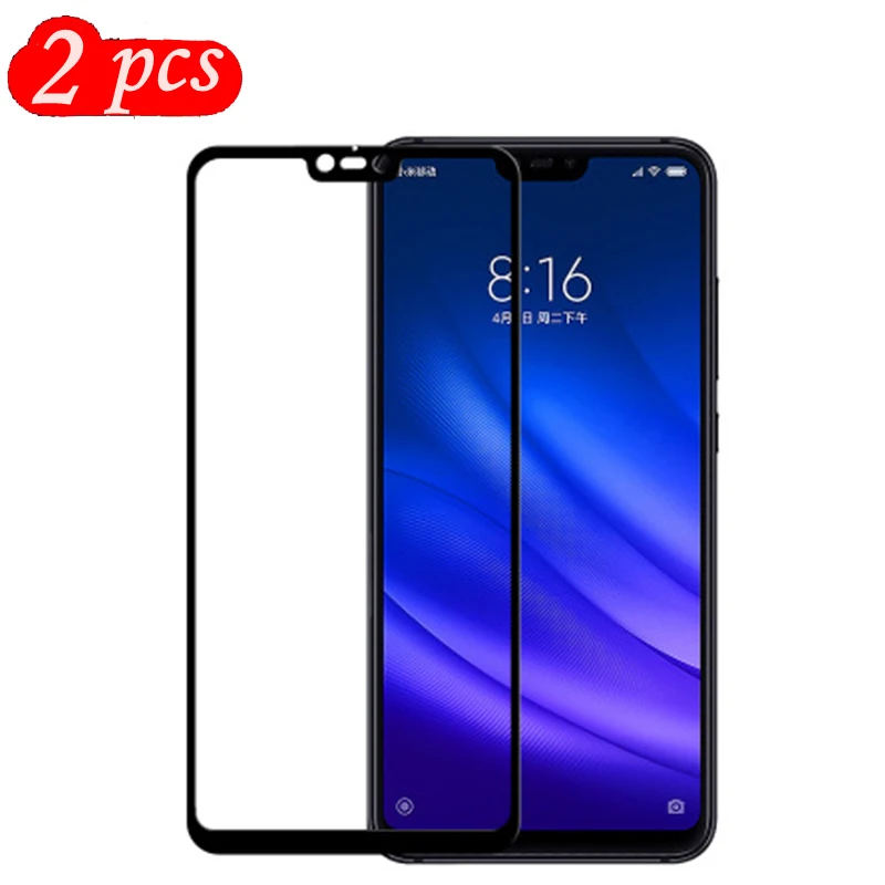 2 упаковки полное покрытие закаленное стекло для Xiaomi Mi 8 Lite защита экрана на