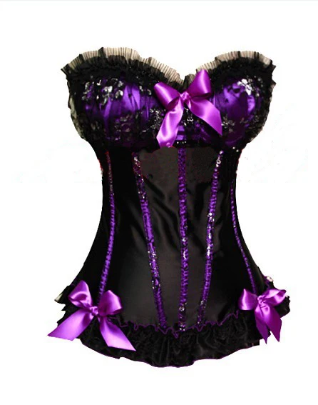 Женский черный атлас с красным/зеленым/фиолетовым/Розовая кружевная отделка