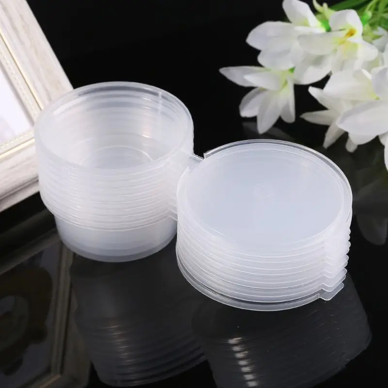 10 шт./компл. набор одноразовых чашек 74 мл контейнер для соуса с соединенной