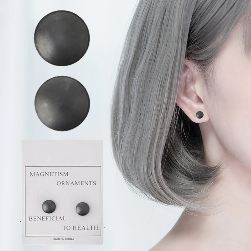 1 пара магнитные серьги гвоздики для похудения здоровья ювелирные изделия женщин
