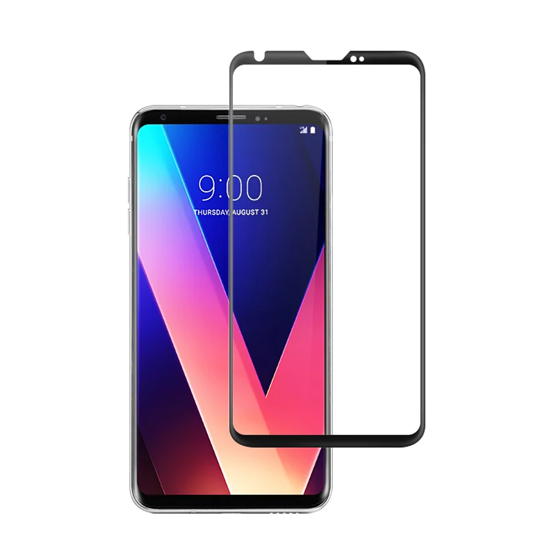 9 H 3D изогнутые для LG V30 Высокая закаленного Стекло разрушить доказательства Экран