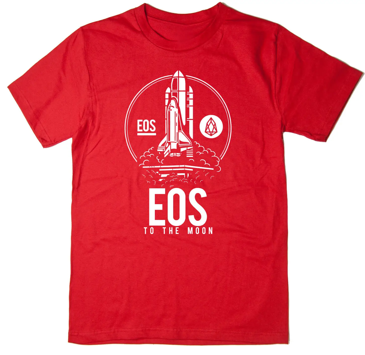 Футболка EOS To The Moon-BTC $ Bitcoin Crypto-6 цветов новые футболки Забавные топы унисекс