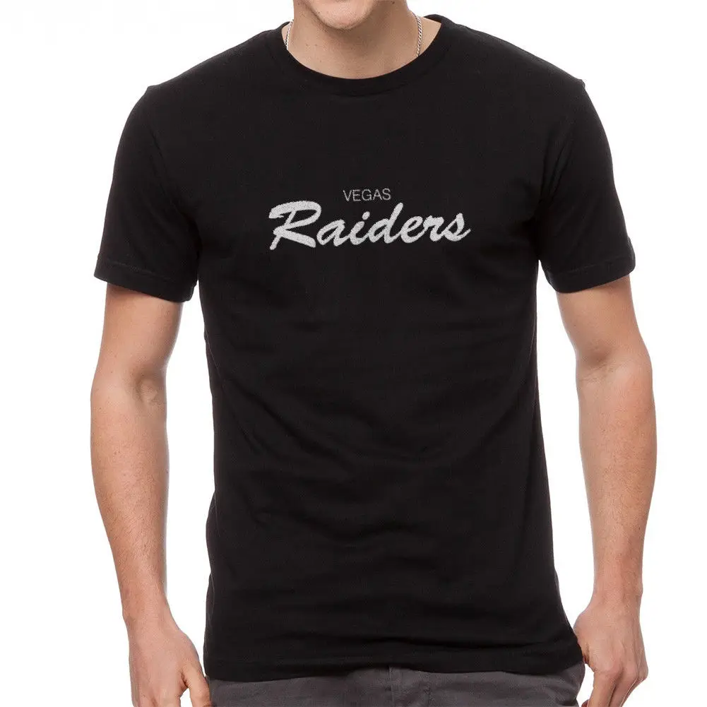 Vegas Raiders Мужская черная футболка новые размеры S-3XL дизайн Повседневная классная
