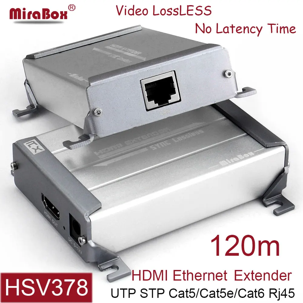 Удлинитель MiraBox Cat5 HDMI Ethernet Poe поддержка 1080p 100 м 200 для одного кабеля cat5 cat6 rj45