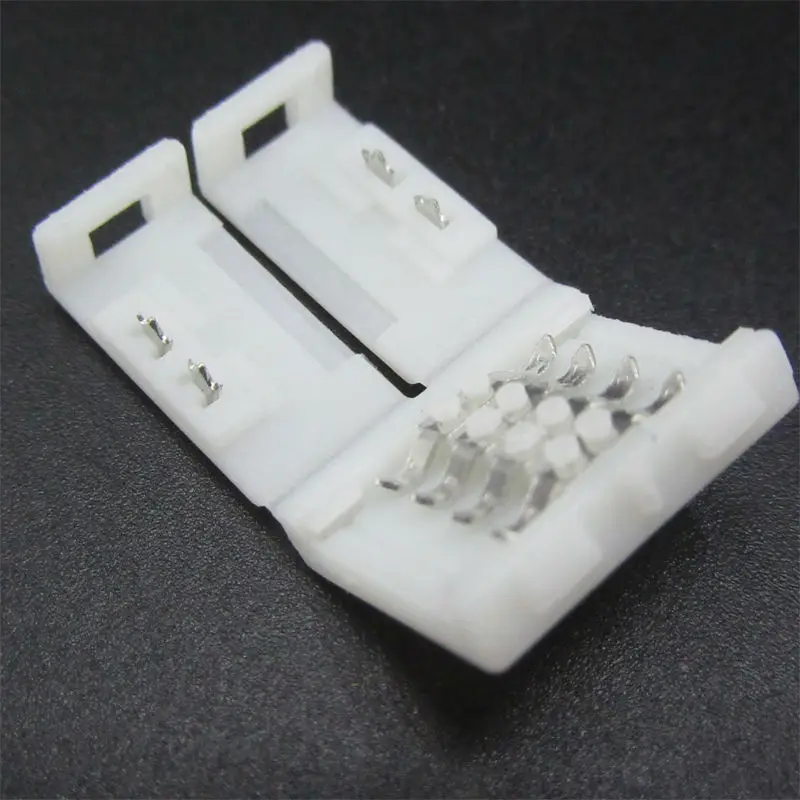 Разъем для светодиодной ленты 100 шт./лот 10 мм 4 контакта 5050 RGB полярность отметки