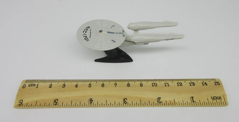 Мини Классический звездолет USS Энтерпрайз NCC 1701 украшение игрушка фигурка Звездного Флота научная фантастика космический корабль металлическая пластиковая модель
