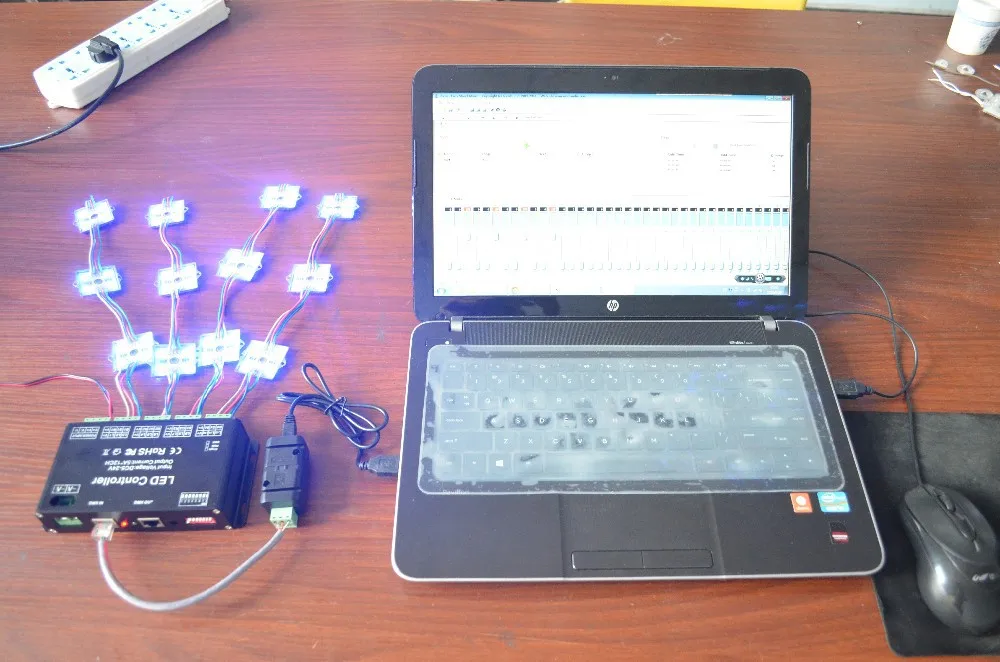 Бесплатная доставка USB DMX512 контроллер диммер и 30 каналов легко DMX rgb светодиодные