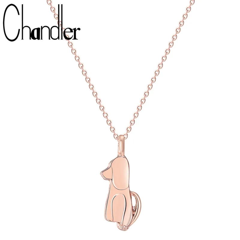 

Chandler Dog Pendant Necklace Favorite Pet Gold Color Cat For Her Cute Animal Chain Necklaces For Girls Pet Summer