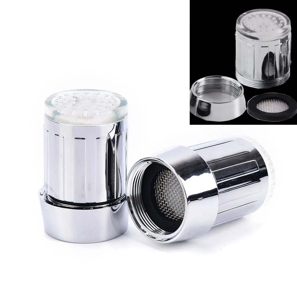 Светодиодный водопроводный кран с датчиком температуры RGB светящаяся водяная