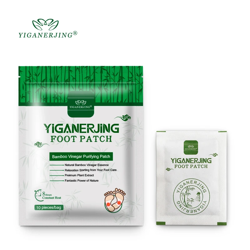 10 шт. = 100 шт Herbal бамбуковые пластыри колодки тела токсинов средства ухода за кожей