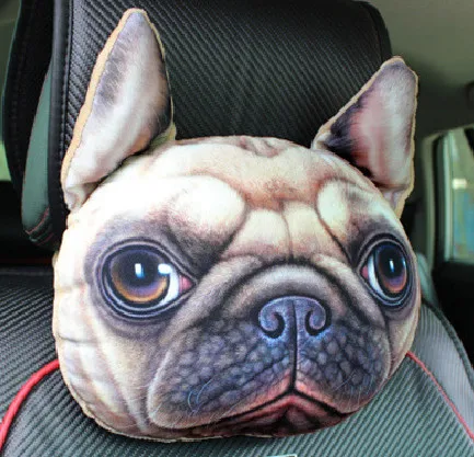 Автомобильный подголовник в форме кота собаки диванная подушка игрушка кукла