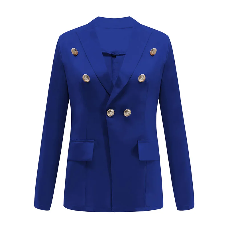 Весенняя деловая Дамская куртка с коротким рукавом однотонный маленький костюм