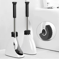 toilet brush set cleaning brush stainless steel handle holder no dead ends toilet cleaning brush wc bathroom accessories set