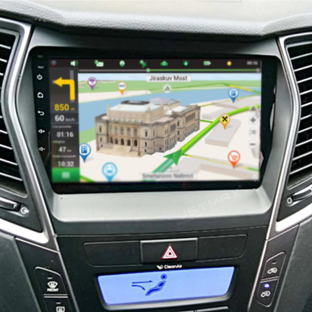 JSTMAX 9 &quotAndroid 8 0 автомобильный dvd-плеер для Hyundai Santa fe IX45 2013-2017 gps navi Octa Core 4 ГБ 32 авто