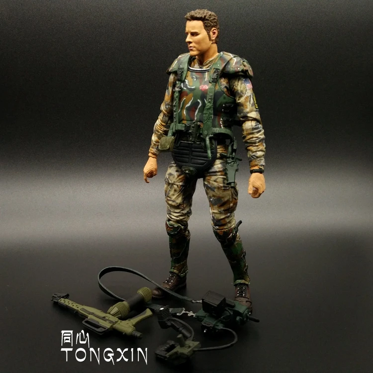 7 дюймов Alien Vs. Predator AVP наёмники Mezco модель игрушки солдат фигурка