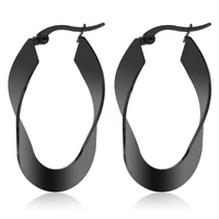 new trendy creative geometric stud earrings for women stainless steel titanium personality big earrings piercing fashion jewelry
