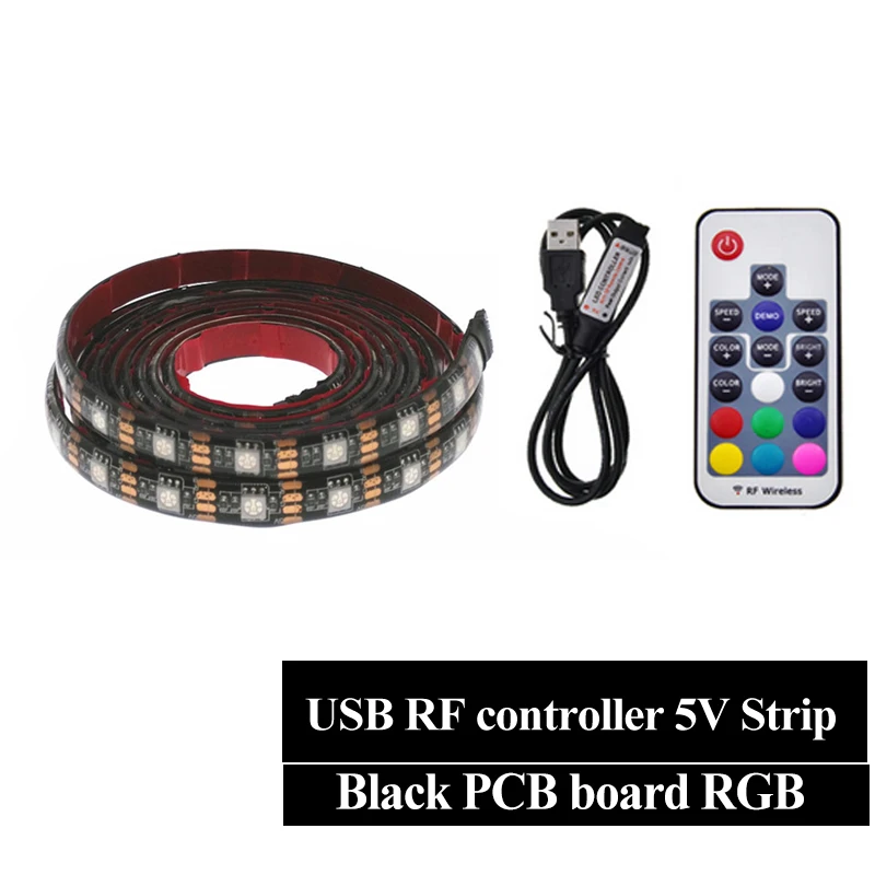 USB LED Strip DC5V 5050/2835 RGB Flexible LED Light DC5V RGB Color Changeable TV Background Lighting - Испускаемый цвет: I