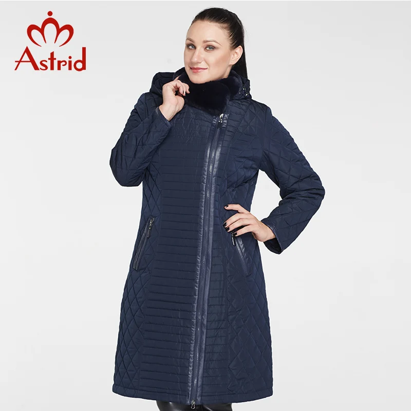 Astrid новинка женское пальто зимние парки с меховым воротником куртки больших
