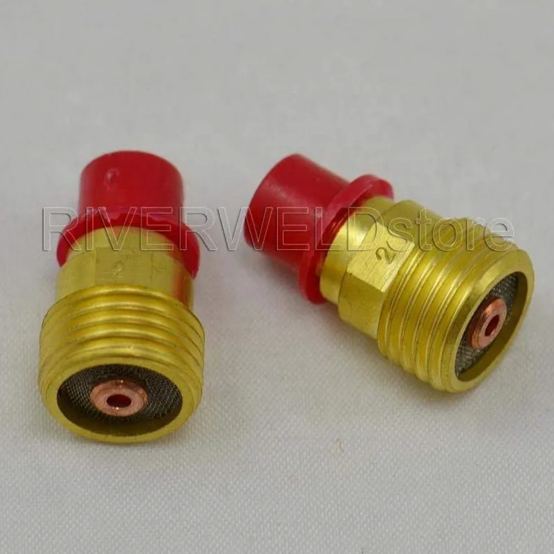 

TIG Collets Body Gas Lens 45V43M 2.0mm FIt TIG Welding Torch Consumables SR PTA DB WP 9 20 25 Series, 2PK