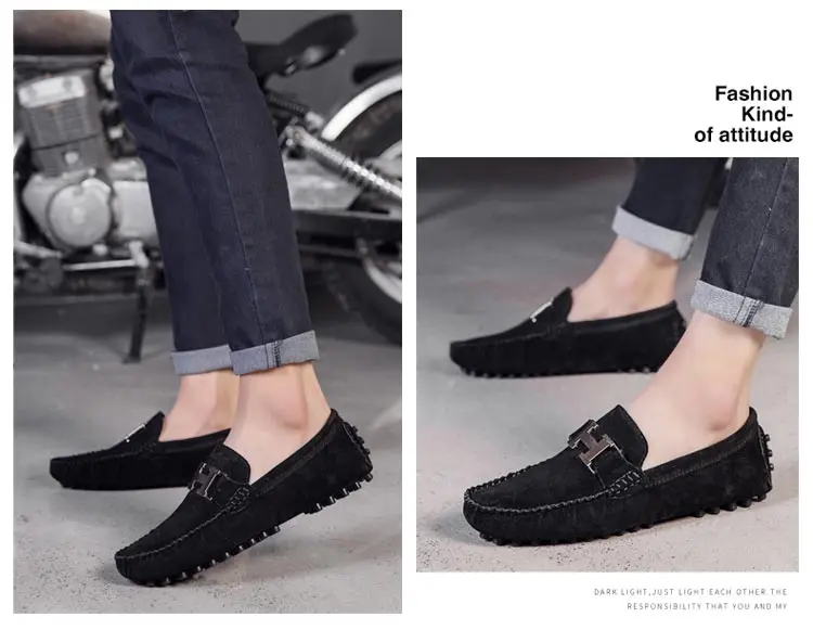 Mocassin homme/мужские лоферы; повседневная обувь; модная кожаная обувь для вождения; мужские мокасины; мужские лоферы; Цвет Черный