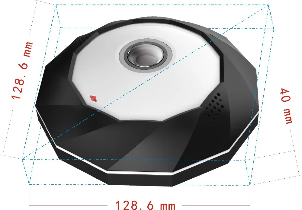 Yunch 130 Вт/300 Вт 360 градусов панорамный Камера Fisheye сети IP CCTV Поддержка смарт вид