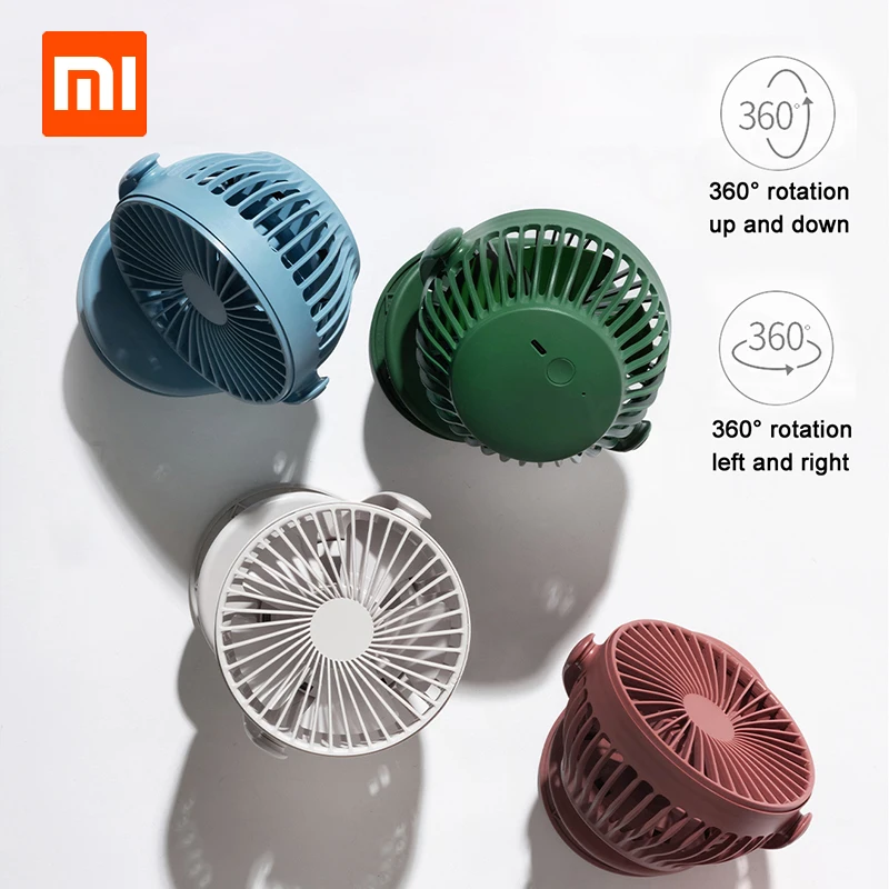 Xiaomi Mijia Solove клип вентилятор F3 портативный ручной лобовое стекло 360 градусов