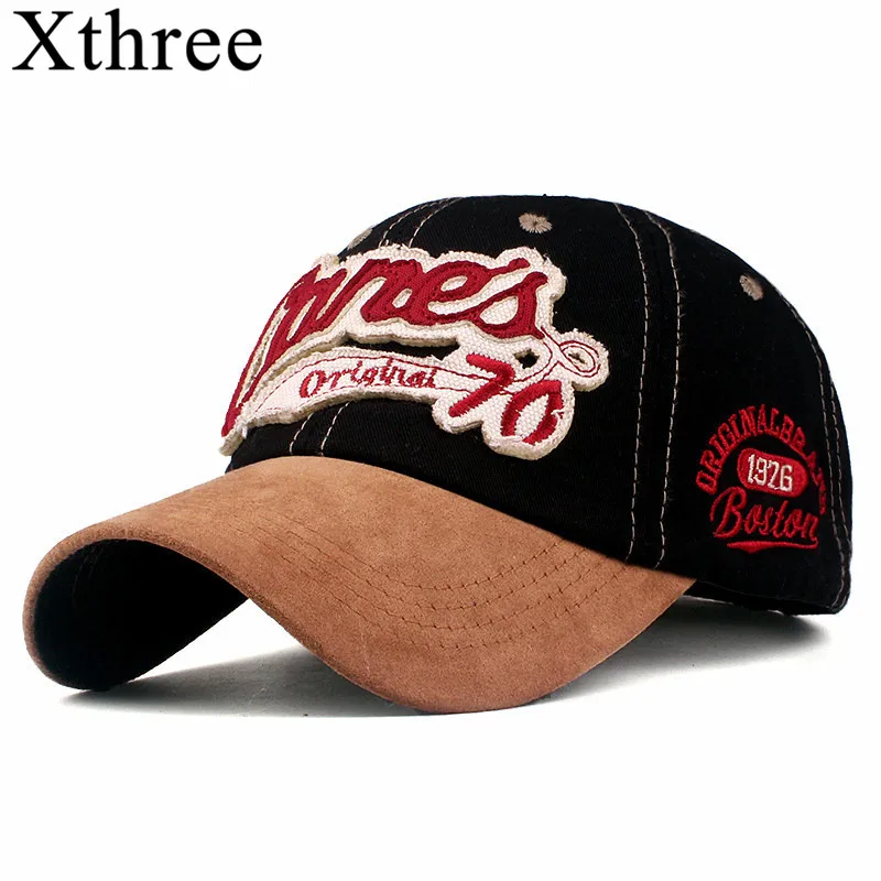 

Шапка для мужчин Xthree, хлопок, вышивка, 70 цветов
