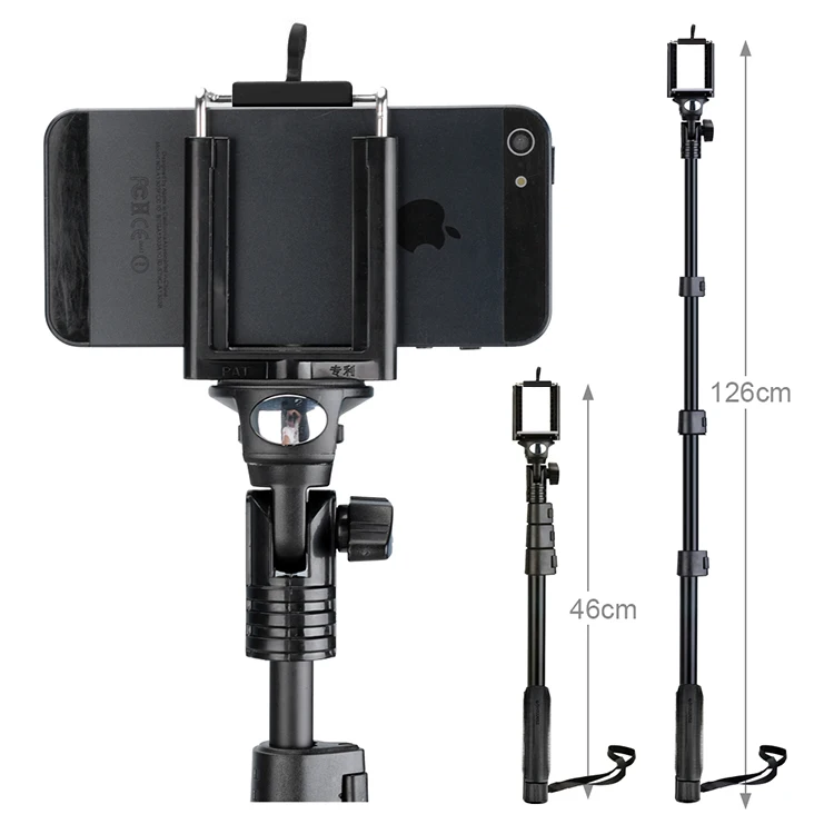 Выдвижной ручной Телескопический монопод Yunteng 188 для GOPRO Go pro Hero 4 3 + 2 1 xiaomi yi sjcam sj4000