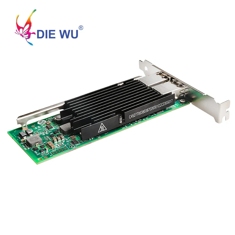 DIEWU 10G сетевая карта Ethernet lan PCI Express сетевой адаптор RJ45 порт для IntelX540 TXA036|Сетевые