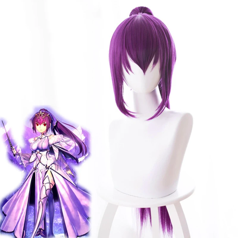 

Game Fate Grand Order Cosplay Wigs Scathach Cosplay Heat Resistant Synthetic Wig Hair Halloween Carnival Party Women Cosplay Wig