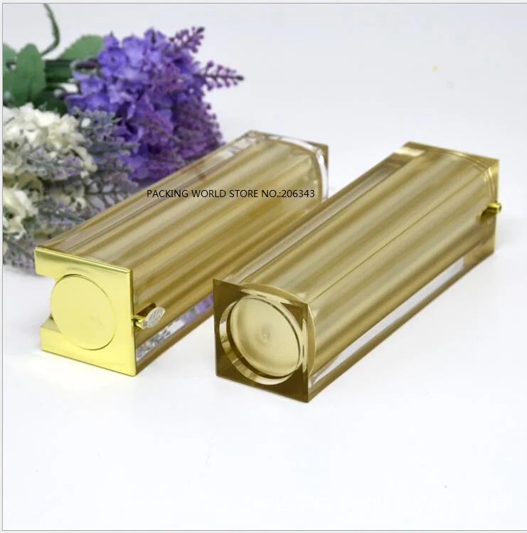 30 мл квадратная форма акриловая Вакуумная бутылка для лосьон эмульсия сыворотка