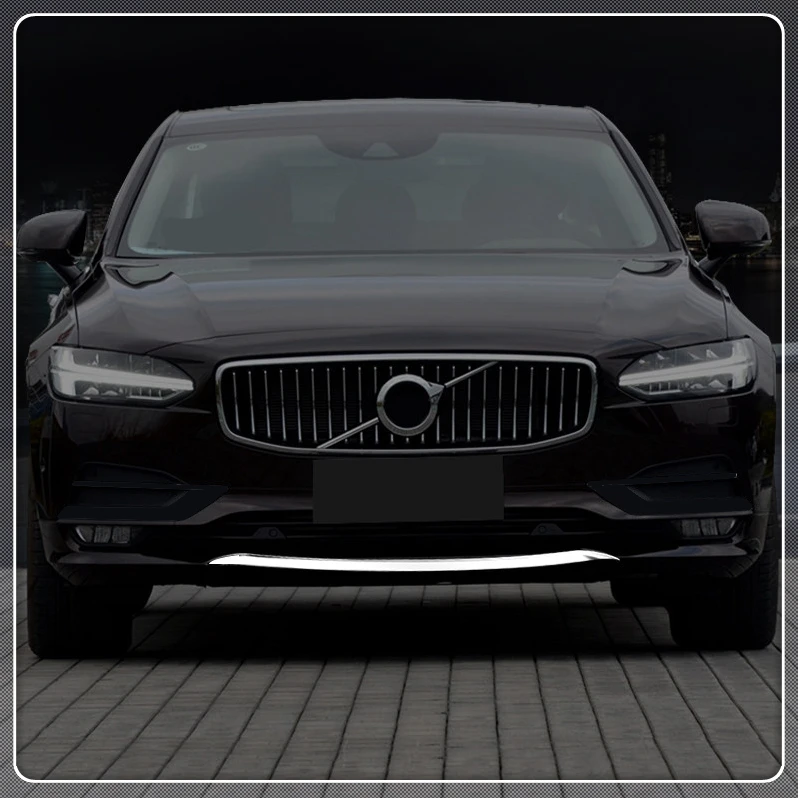 Декоративные ленты для переднего бампера автомобиля Volvo S90 2017-2019 1 шт.