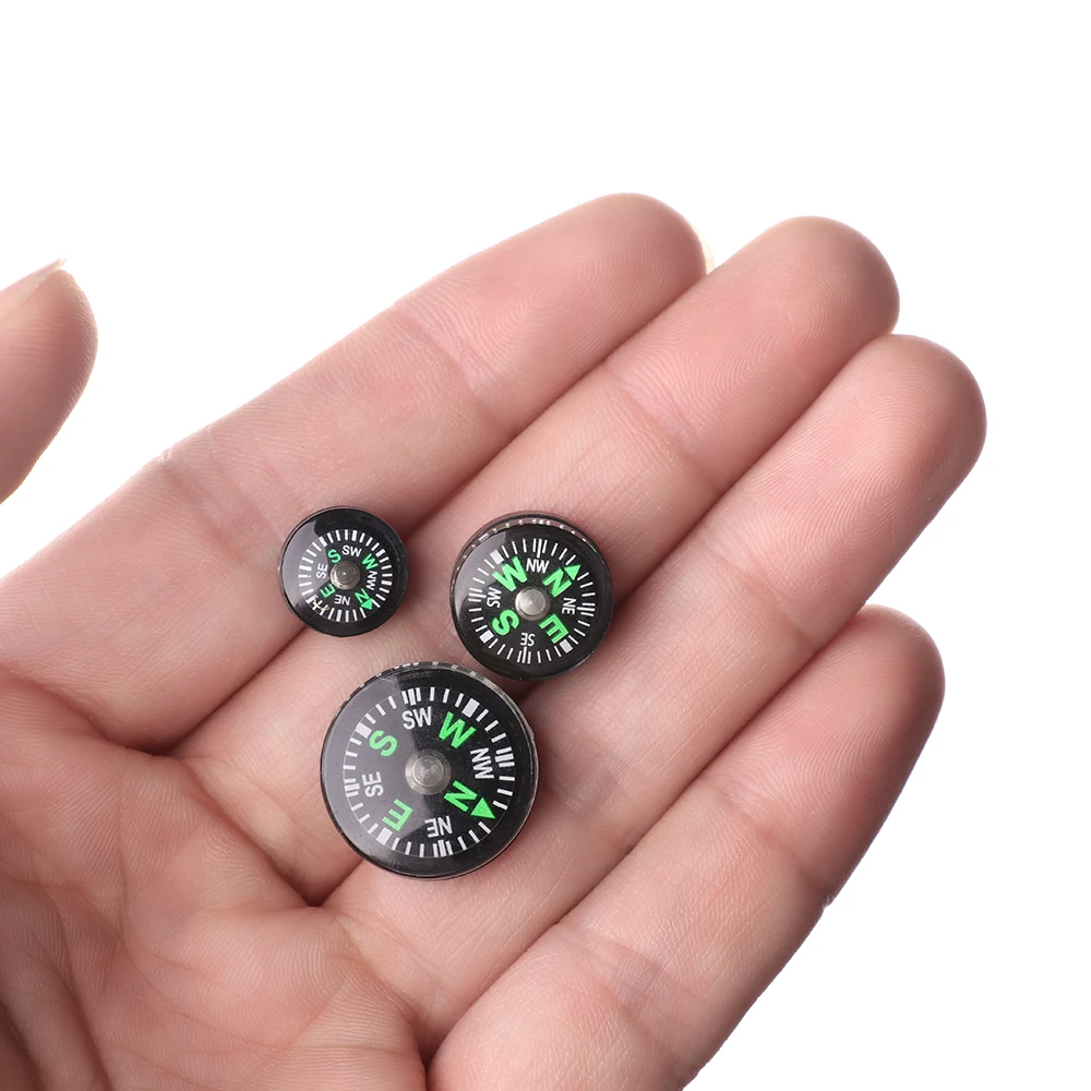 10 PCs Portable Mini Camping Hiking North Navigation Handheld Accurate Compass Survival Compasses Button Design Practical Guider | Спорт и