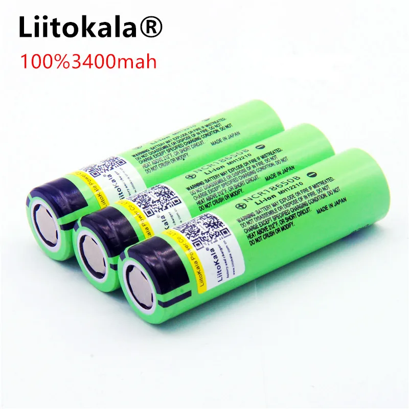Liitokala новый оригинальный 18650 NCR18650B 3400 мАч перезаряжаемый литий ионный аккумулятор