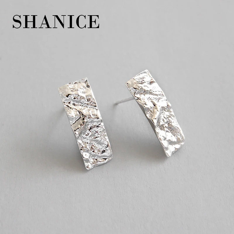 SHANICE 925 пробы серебро 4A Белый CZ изысканные серьги-гвоздики для женщин модные серьги ювелирные изделия подарок