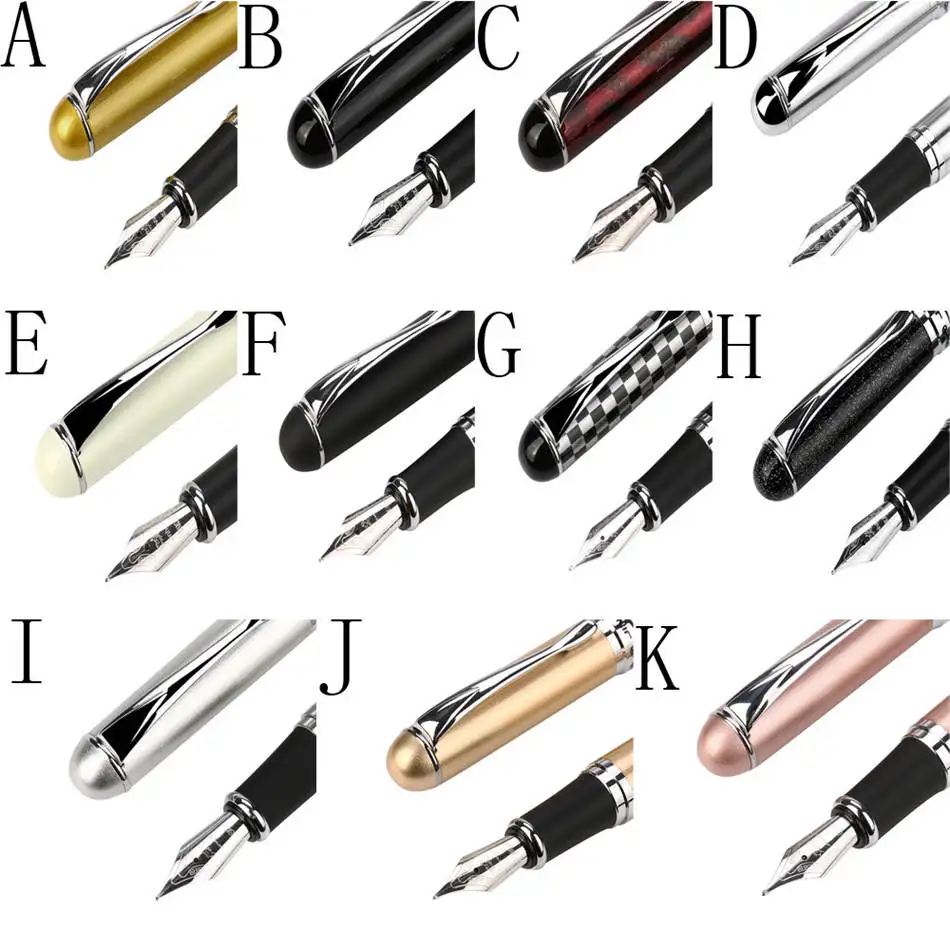 2018 матовый черный JinHao X750 перьевая ручка 0 5 мм дополнительный тонкий наконечник