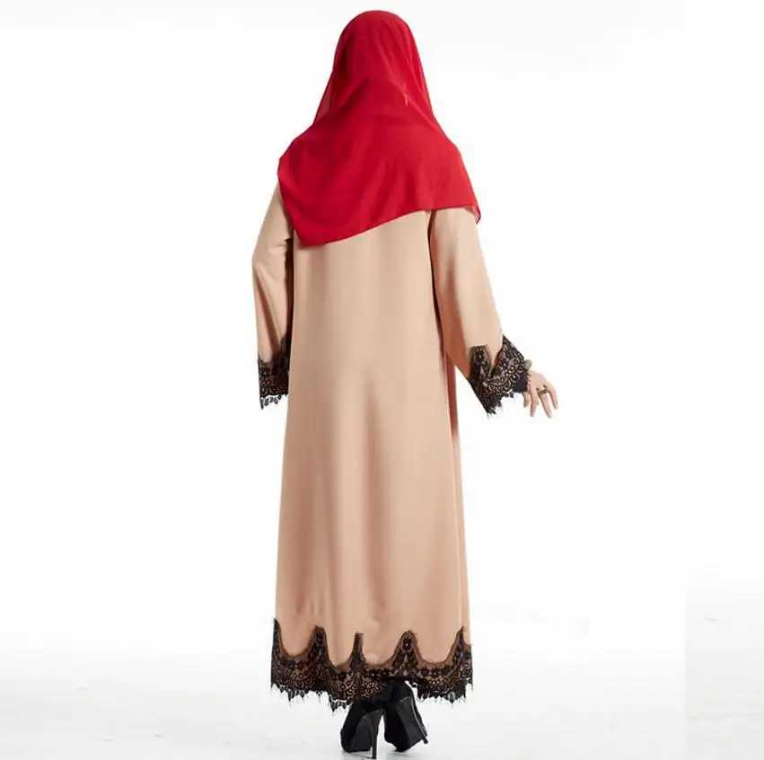 Элегантное кружевное мусульманских Лен Абаи Арабская Турецкая Сингапур