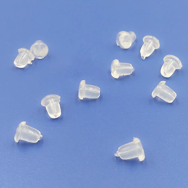 5000 шт. заглушки для сережек гвоздиков 4 мм|rubber earring backs stoppers|rubber backsearring back stopper |