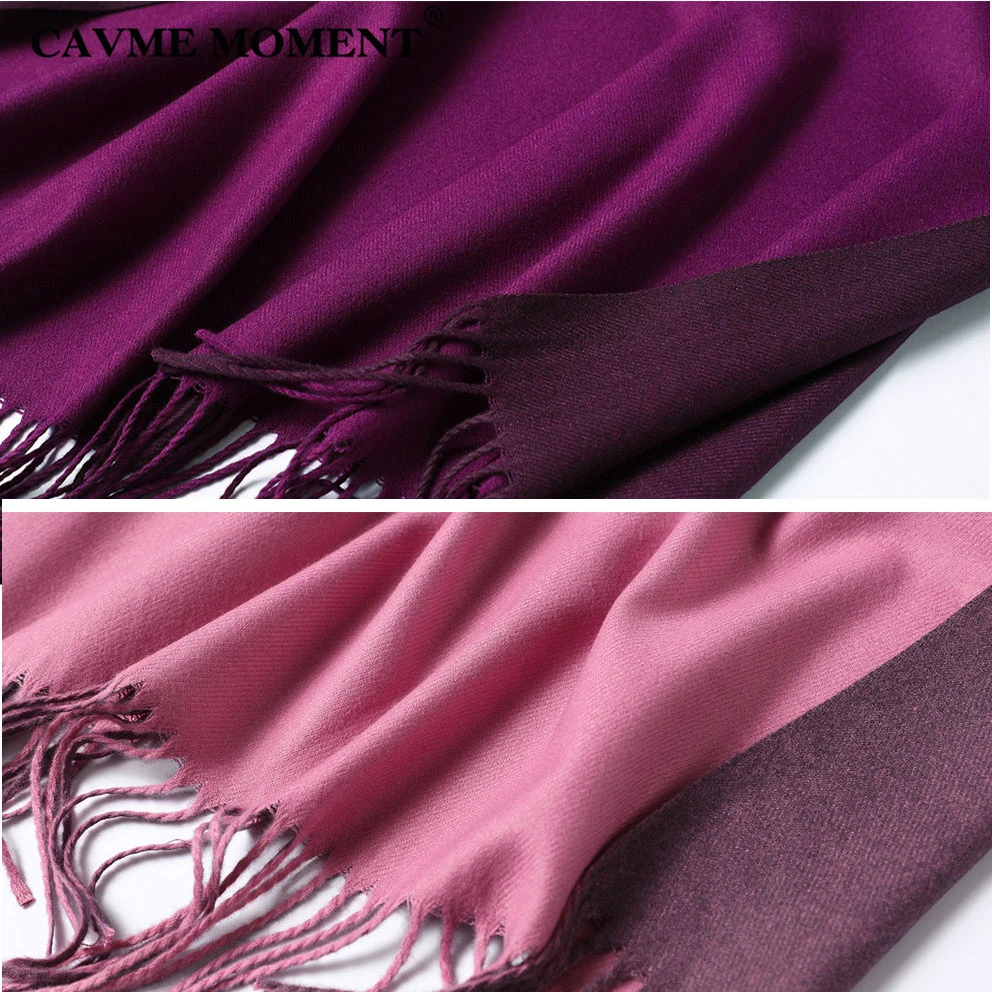 CAVME зимний шарф шаль для женщин женские длинные шарфы с кисточками Полиэстеровые