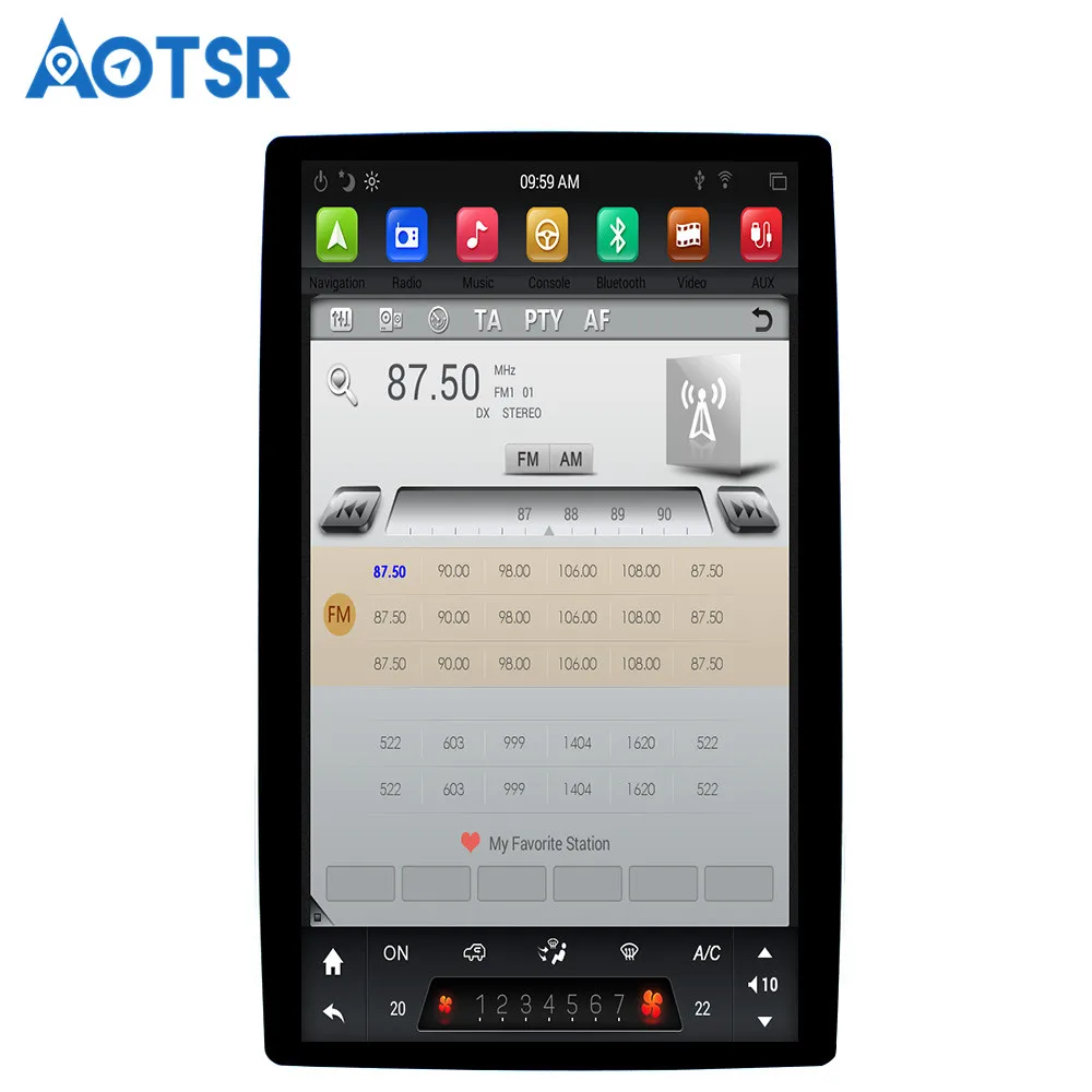 12 8 &quotTesla Android 1 4 + 32 ГБ универсальный автомобильный Радио плеер нет DVD для