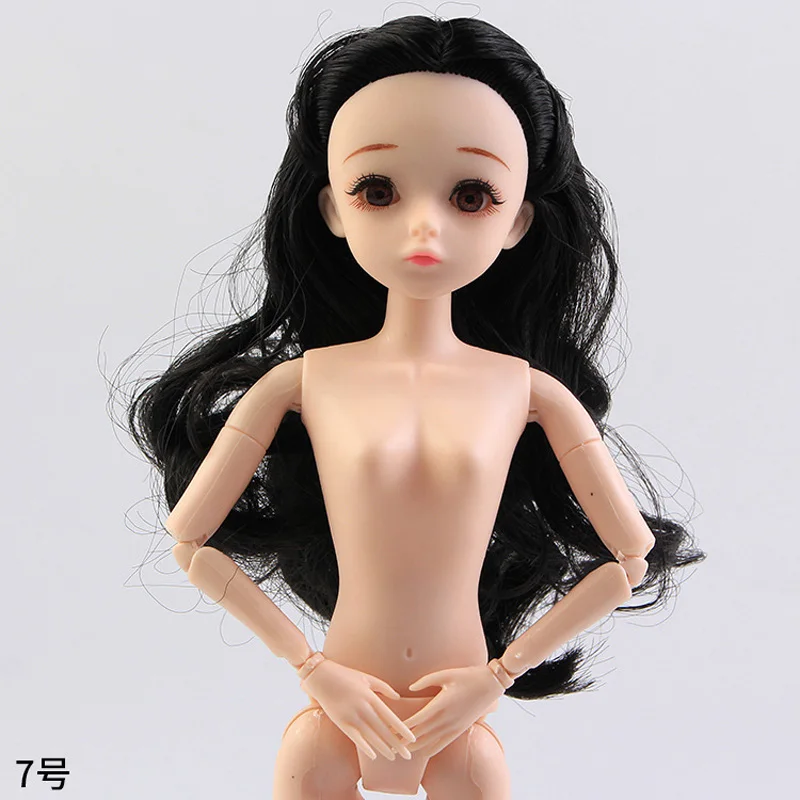20 подвижных шарнирных кукол 30 см телесное тело 1/6 BJD куклы игрушки с головой
